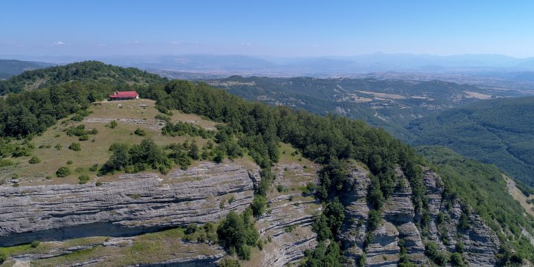Grammos Mountains Aerial View